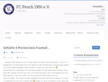 Tablet Screenshot of fc-pesch-1ah.de